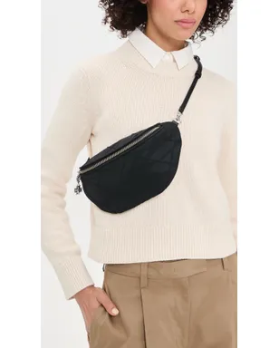 Tory Burch Fleming ナイロン ベルトバッグ ブラック ワンサイズ - サムネイル3