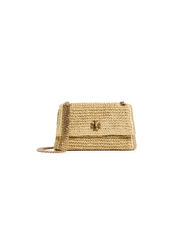 Tory Burch Tory Burch キラ Turnlock ウォーブン ミニバッグの商品画像