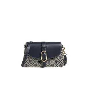 Tory Burch T Monogram ソフトな小型ショルダーバッグ トリーネイビー ワンサイズ - サムネイル1