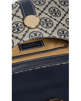 Tory Burch T Monogram ソフトな小型ショルダーバッグ トリーネイビー ワンサイズ - サムネイル6