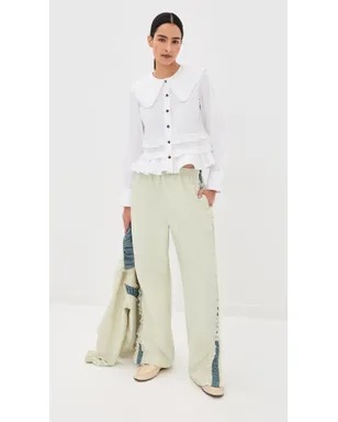 Tanner Fletcher Wilbur Ruched Stripe Pants - サムネイル6