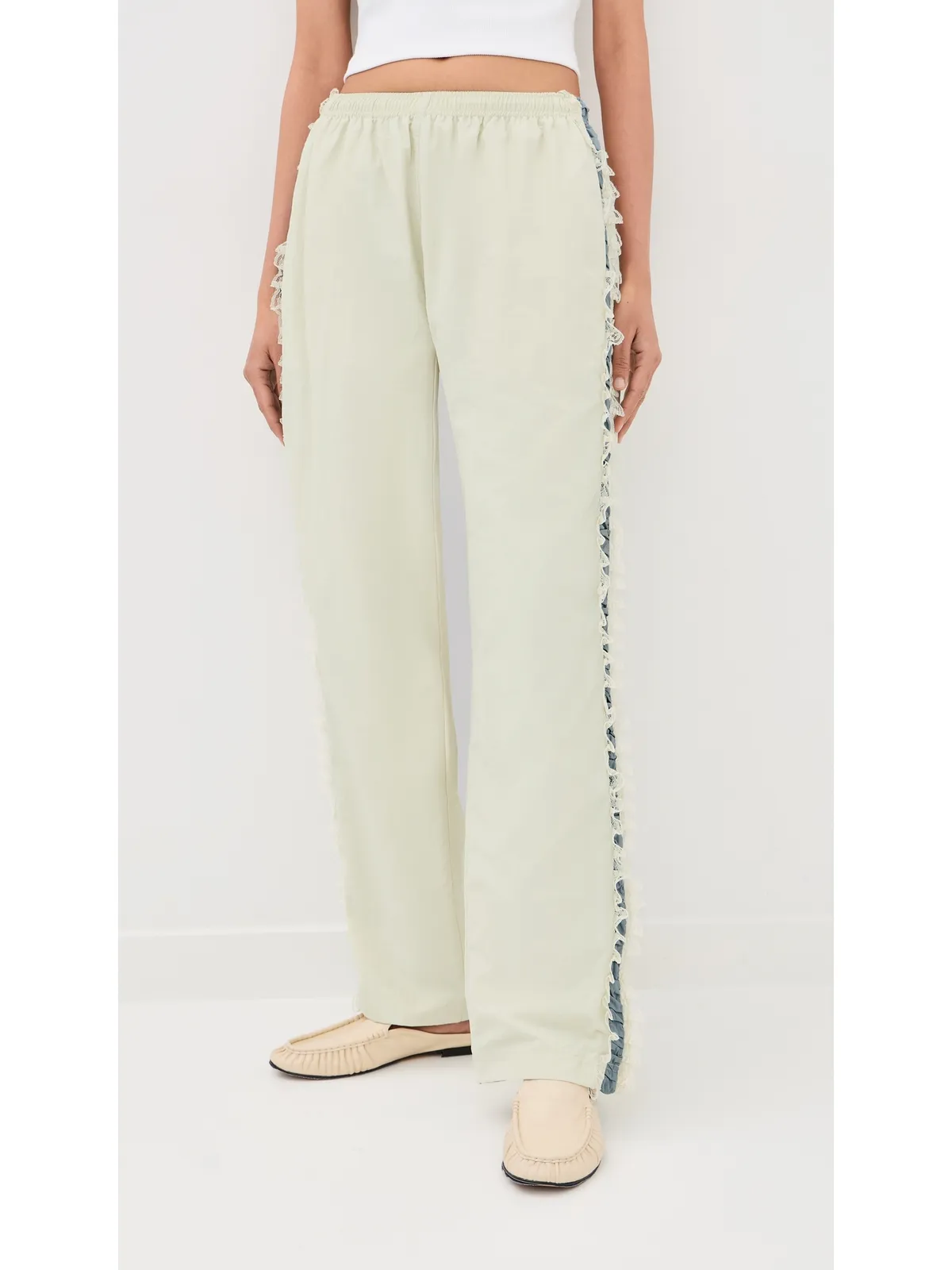 Tanner Fletcher Wilbur Ruched Stripe Pants - 画像3
