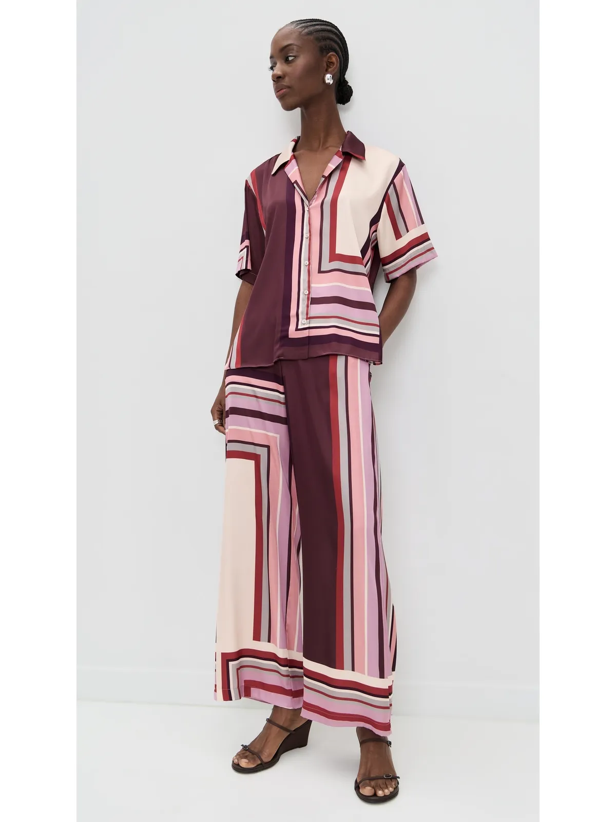 MISA Solangeトップ チョコレートGeoストライプ - 画像5