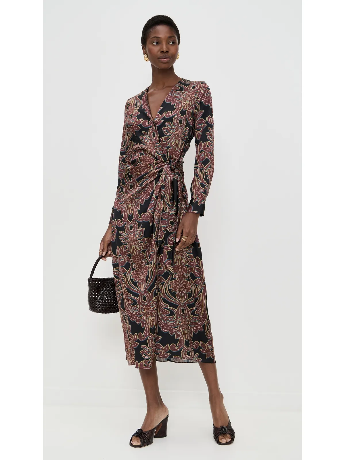 MISA Eliza Dress Studded Flora Satin - 画像5