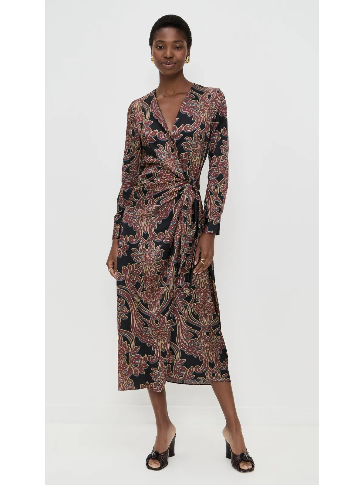 MISA Eliza Dress Studded Flora Satin - 画像2