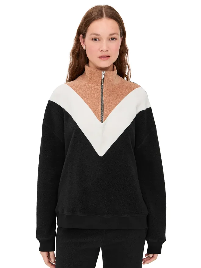 The Great THE GREAT. カラーブロック プラッシュ シャレット スウェットシャツの商品画像