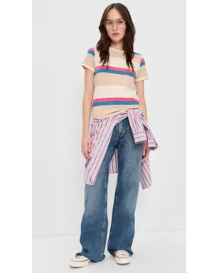 THE GREAT. The Little Tee Study Hall Stripe - サムネイル5