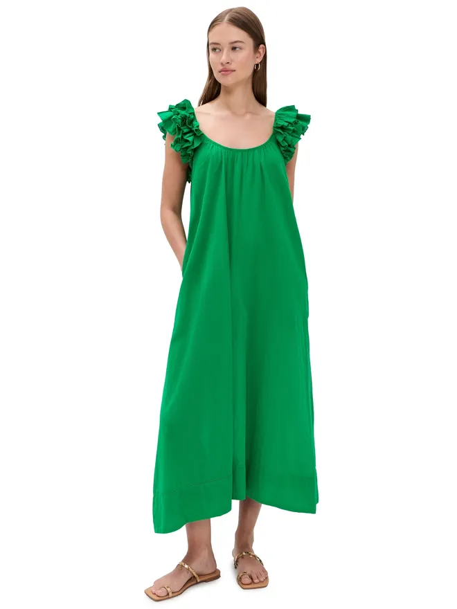 The Great THE GREAT. The Ruffle Coverup Bright Sprig 1の商品画像