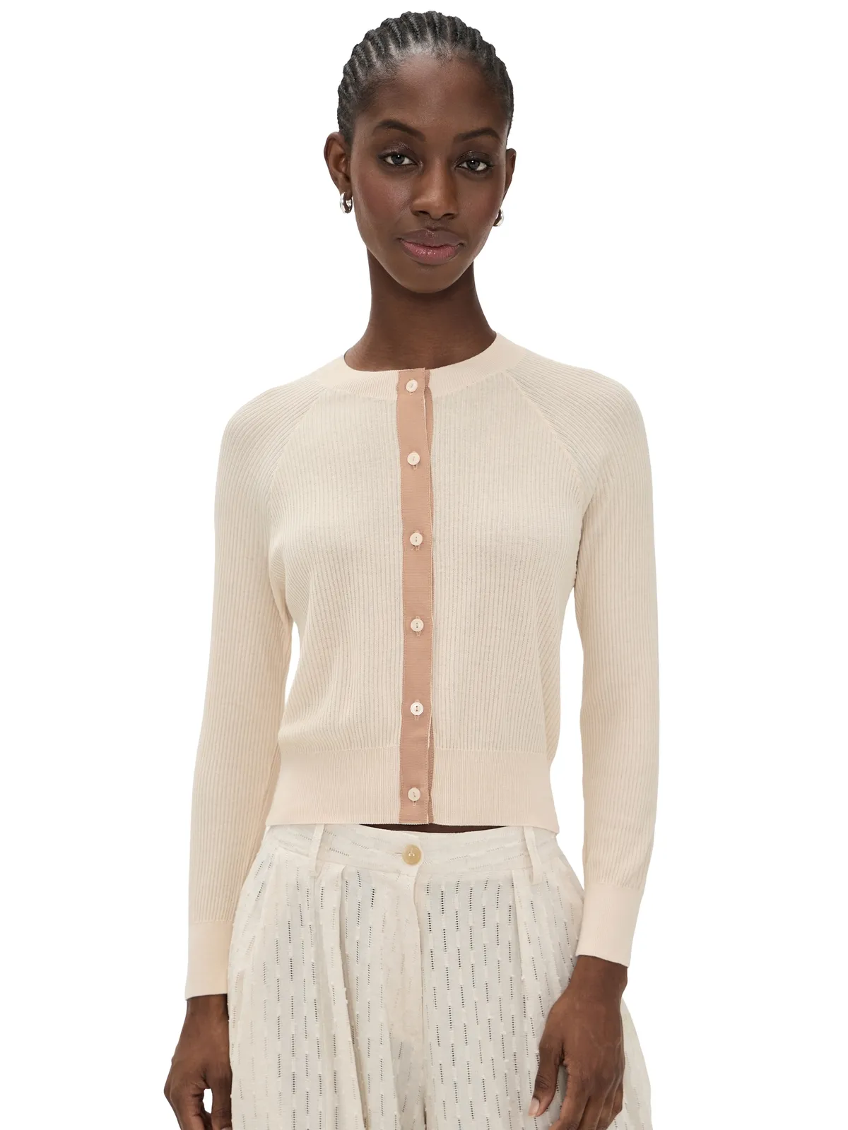 THE GREAT. The Dainty Cardigan Soft Petal - 画像1