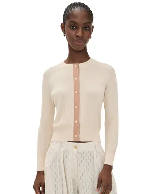 THE GREAT. The Dainty Cardigan Soft Petal - サムネイル1