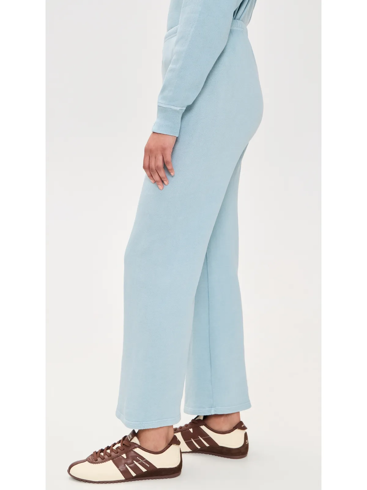 THE GREAT. Lap Sweatpants Whisper Blue - 画像5