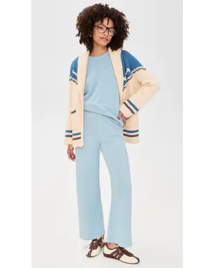 THE GREAT. Lap Sweatpants Whisper Blue - サムネイル2
