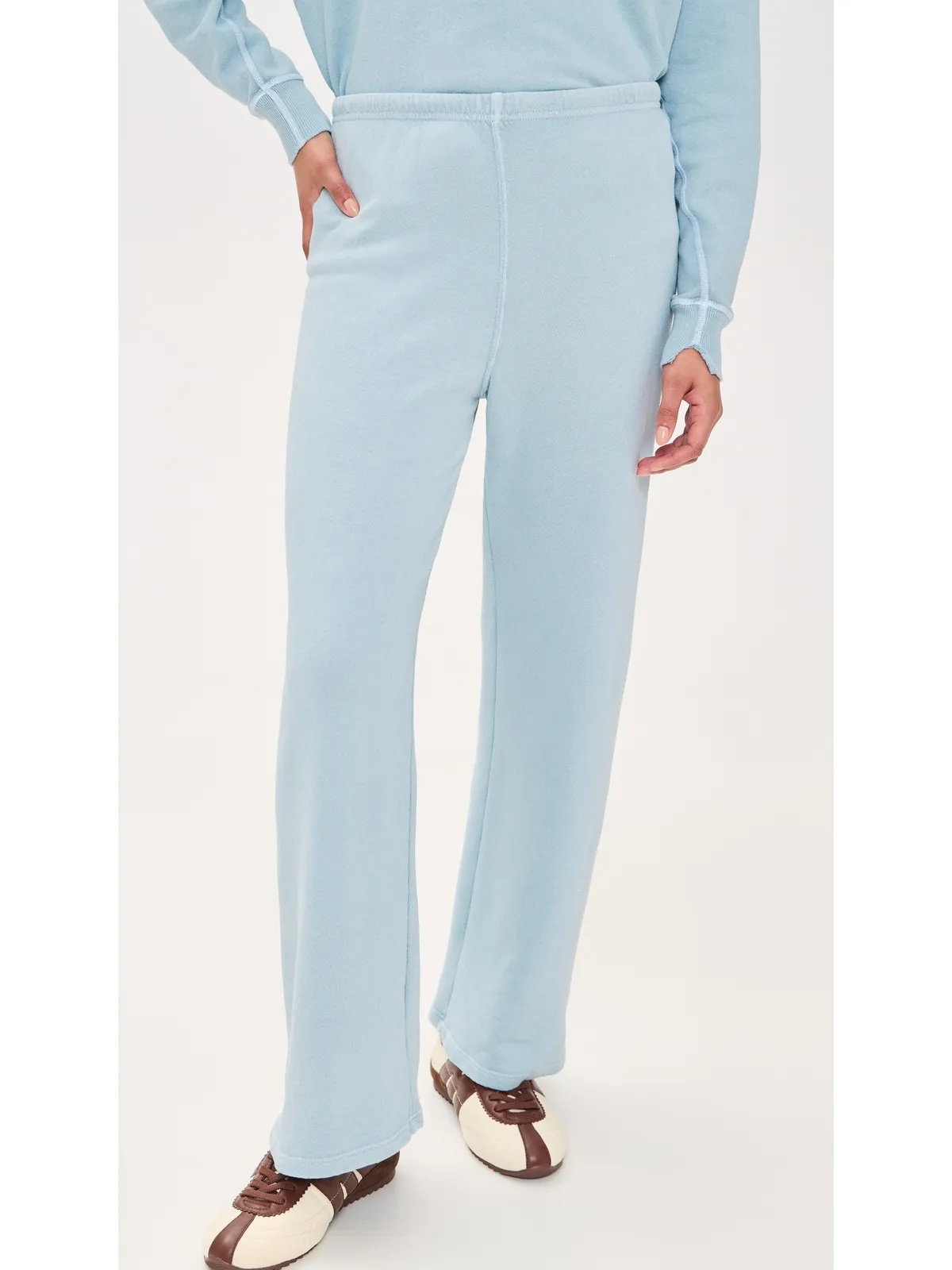 THE GREAT. Lap Sweatpants Whisper Blue - 画像3