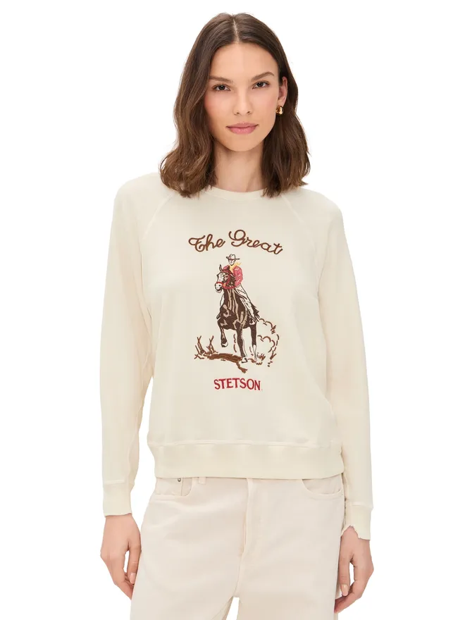 The Great THE GREAT. x Stetson コレッジ グラフィック スウェットシャツの商品画像