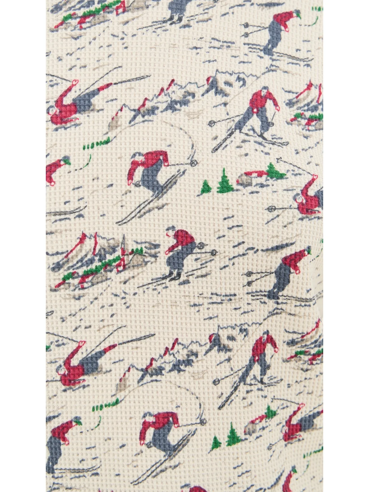 THE GREAT. Outdoors クラシック クルー サーマル スロープサイド プリント - 画像6