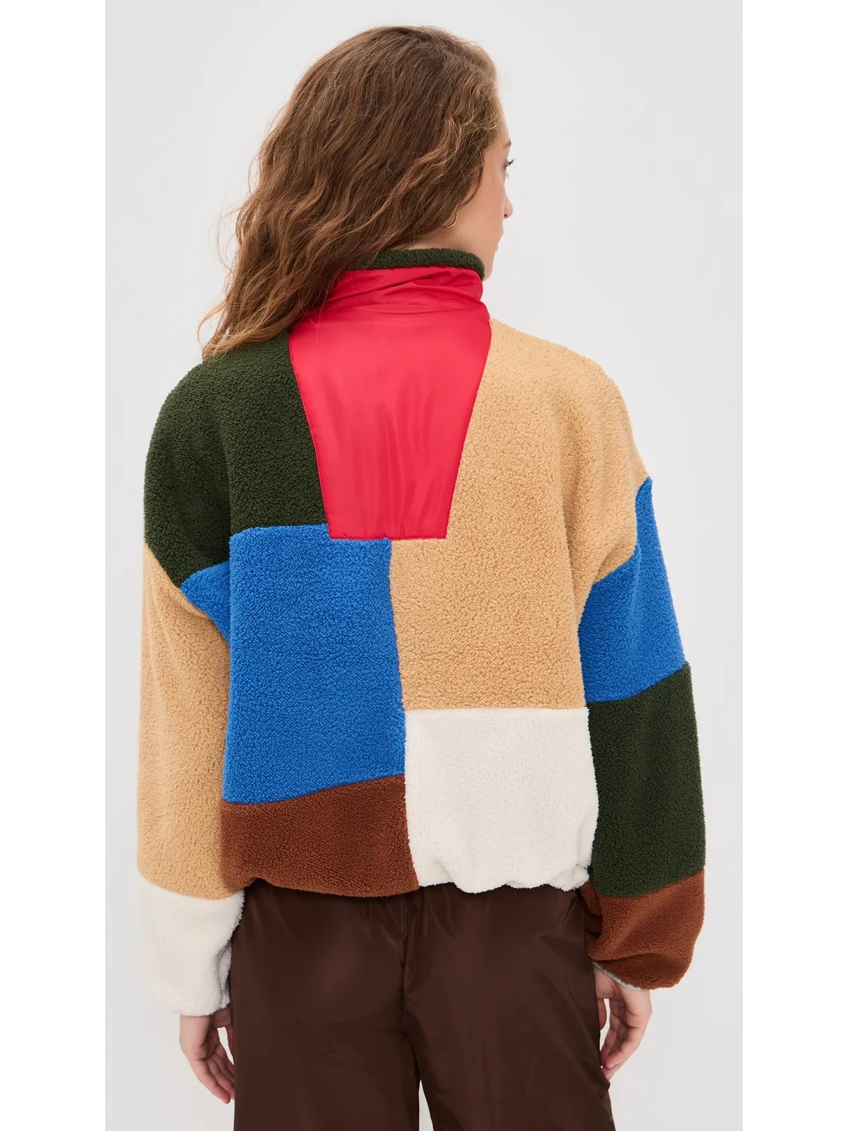 THE GREAT. Outdoors Plush カラーブロック シエラ プルオーバー Canyon Multi - 画像3