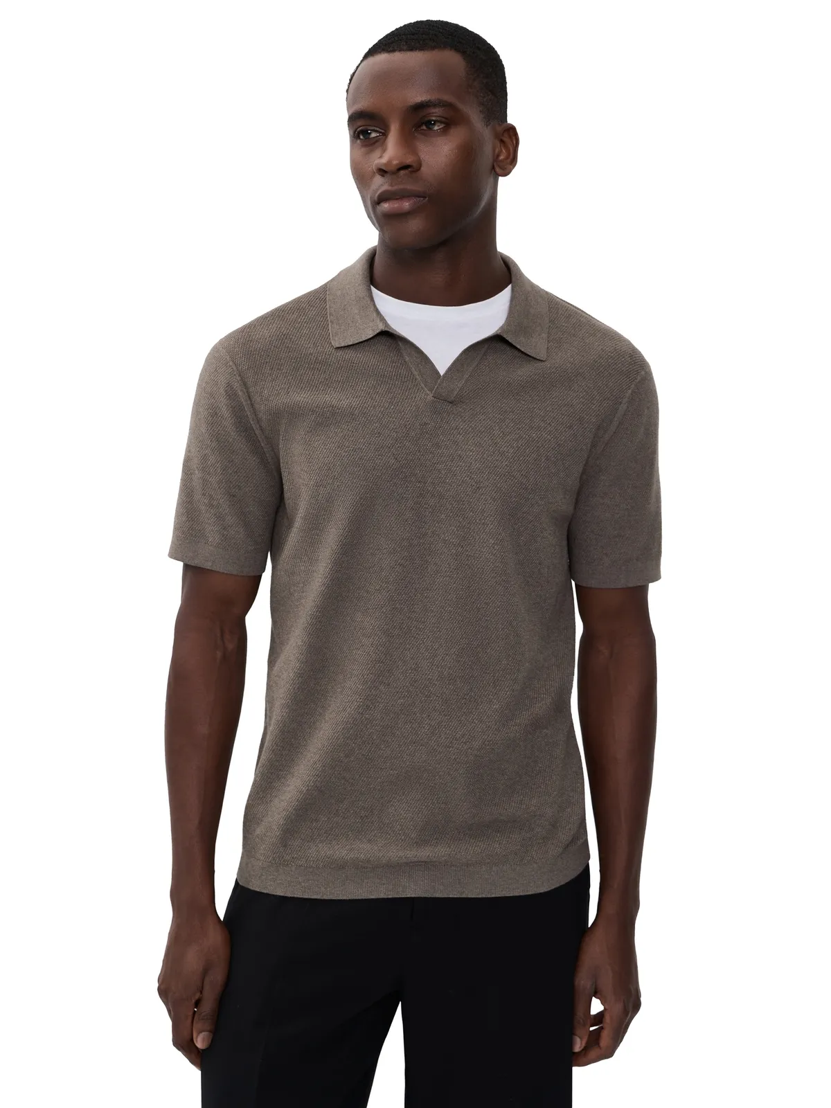 Theory Brenan Polo Morel Melange M - 画像1