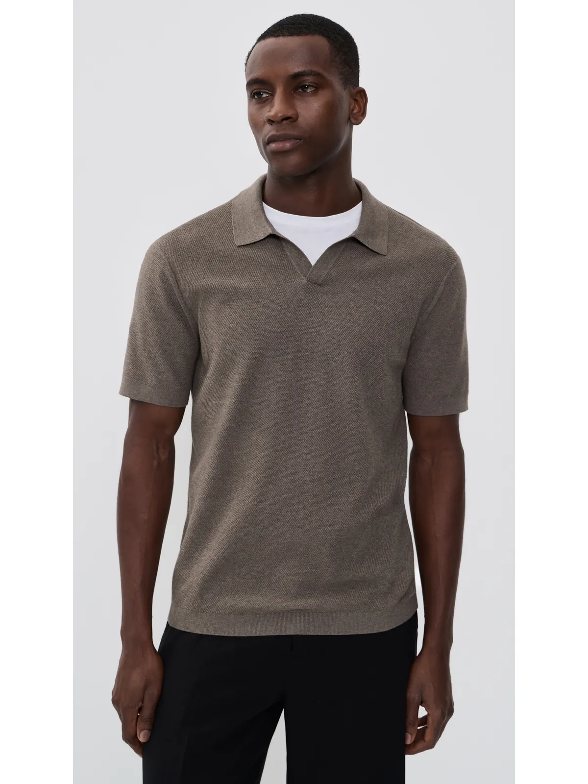 Theory Brenan Polo Morel Melange M - 画像2