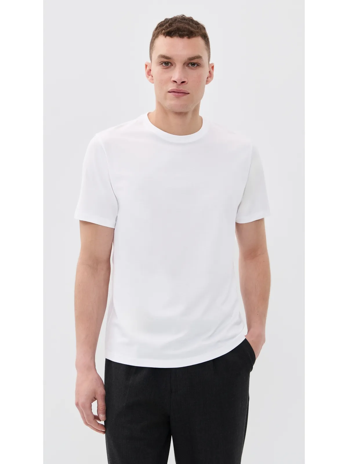 Theory Precise Tee リブコットン Tシャツ - 画像2