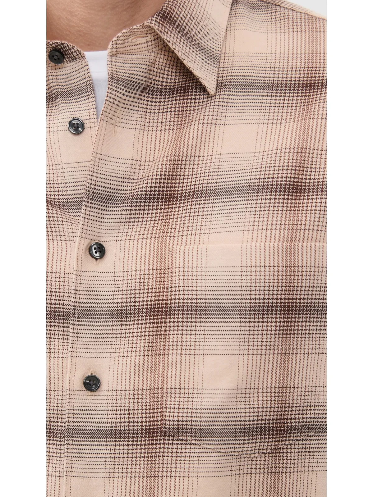 Theory フェードド チェック Weekend Shirt アラベスター・マルチ - 画像6