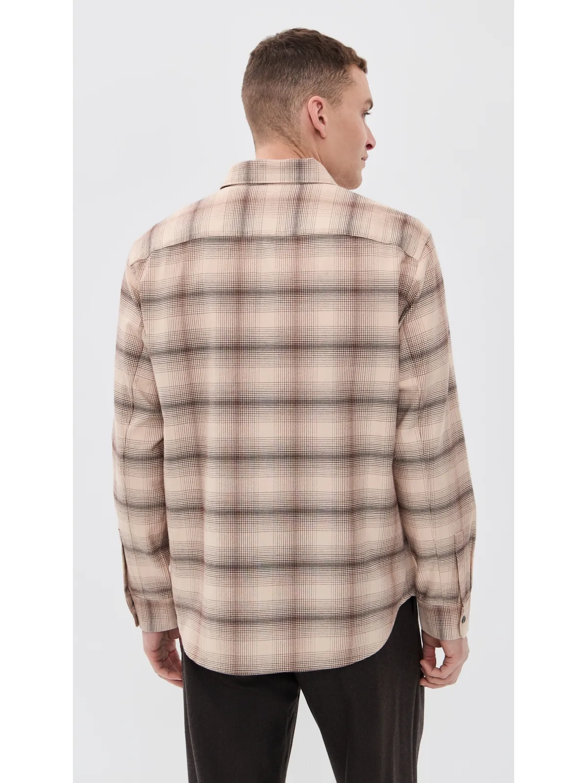 Theory フェードド チェック Weekend Shirt アラベスター・マルチ - 画像3