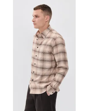 Theory フェードド チェック Weekend Shirt アラベスター・マルチ - サムネイル4