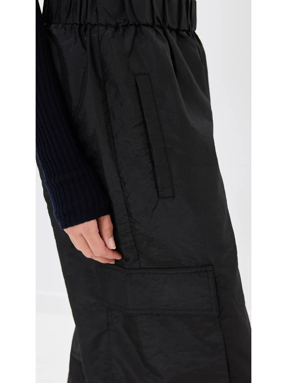 Tibi クリスピー ナイロン プルオン ジョガー ブラック - 画像6