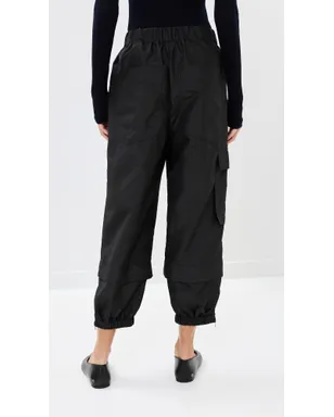 Tibi クリスピー ナイロン プルオン ジョガー ブラック - サムネイル3