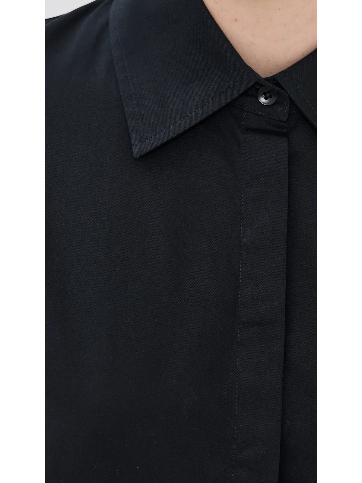 Tibi Gabe オーバーサイズ シャツ ブラック - 画像6