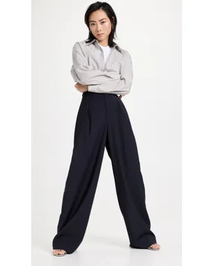 Tibi トロピカルウール ステラパンツ ネイビー - サムネイル5