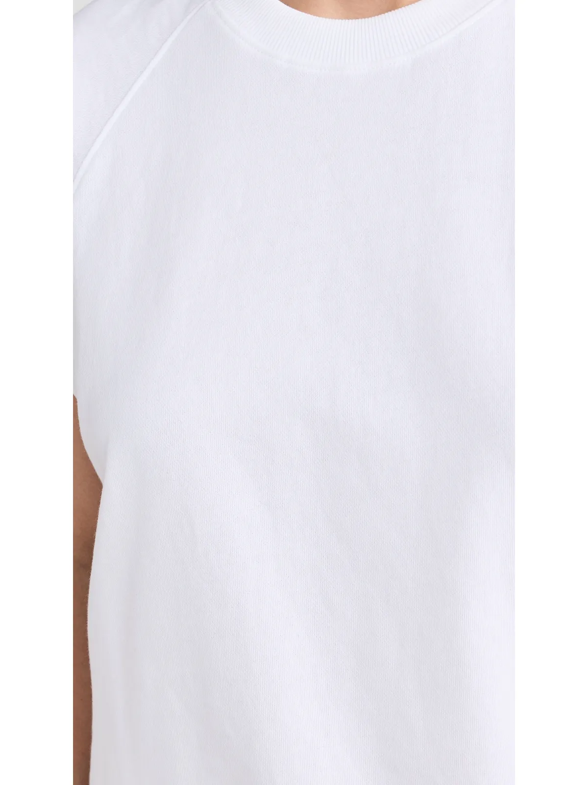 Tibi 夏用スウェット生地 ノースリーブ イージー トップ - 画像6