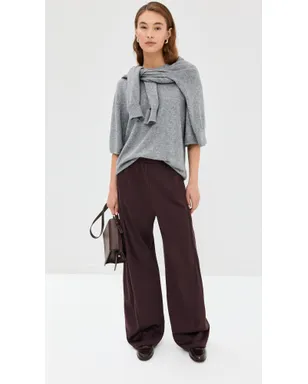Tibi アクティブニット ウィンスロー パンツ ブラウン - サムネイル5