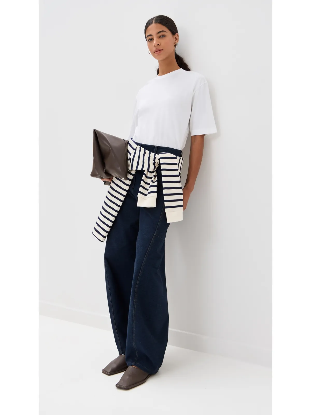 Tibi プログラム モックネック Tシャツ - 画像5