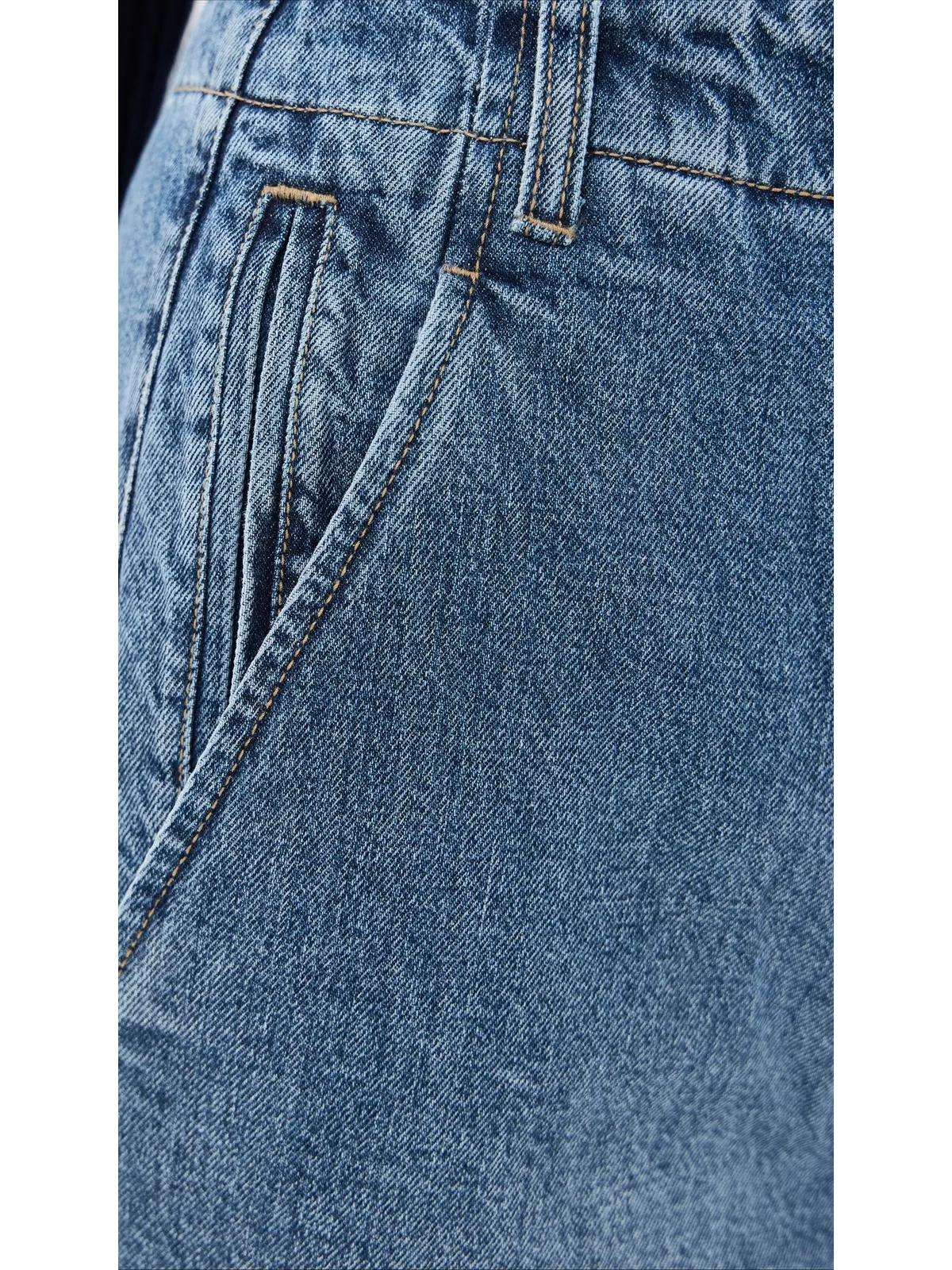 Tibi 春デニム バリー ジーンズ クラシックブルー - 画像6