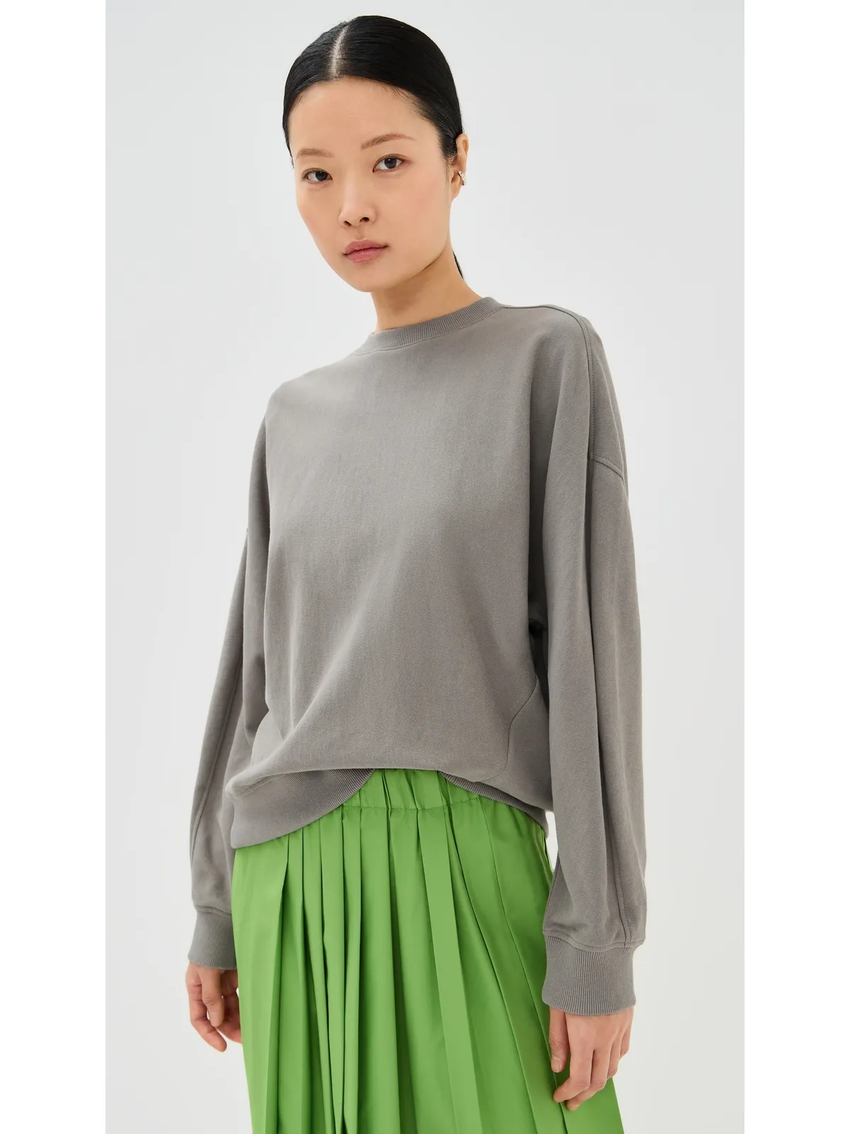 Tibi ライトウェイト クルーネック スウェットシャツ - 画像3