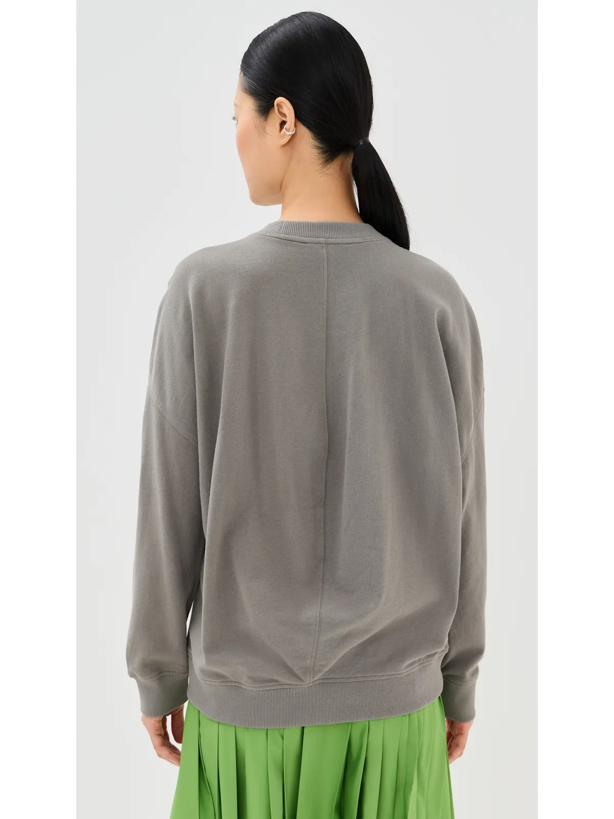 Tibi ライトウェイト クルーネック スウェットシャツ - 画像4