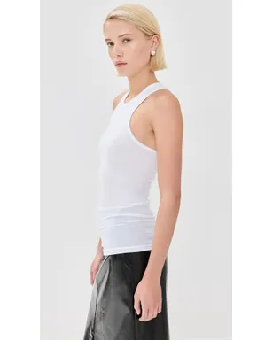 Tibi サーキュラーファインリブTタンクトップ - サムネイル4