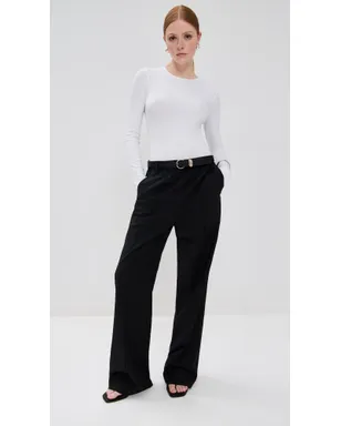 Tibi リブ編みクルーネック プルオーバーTシャツ - サムネイル5