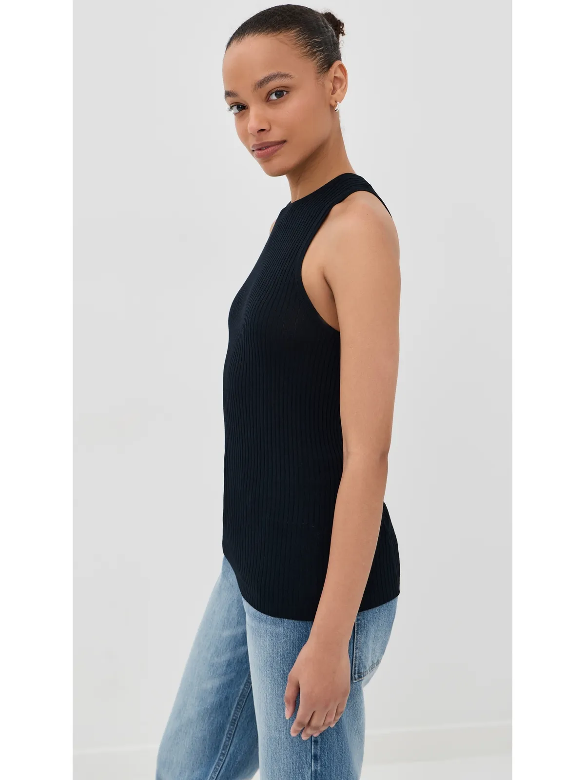 Tibi リブ編みカットアウトタンクトップ - 画像4