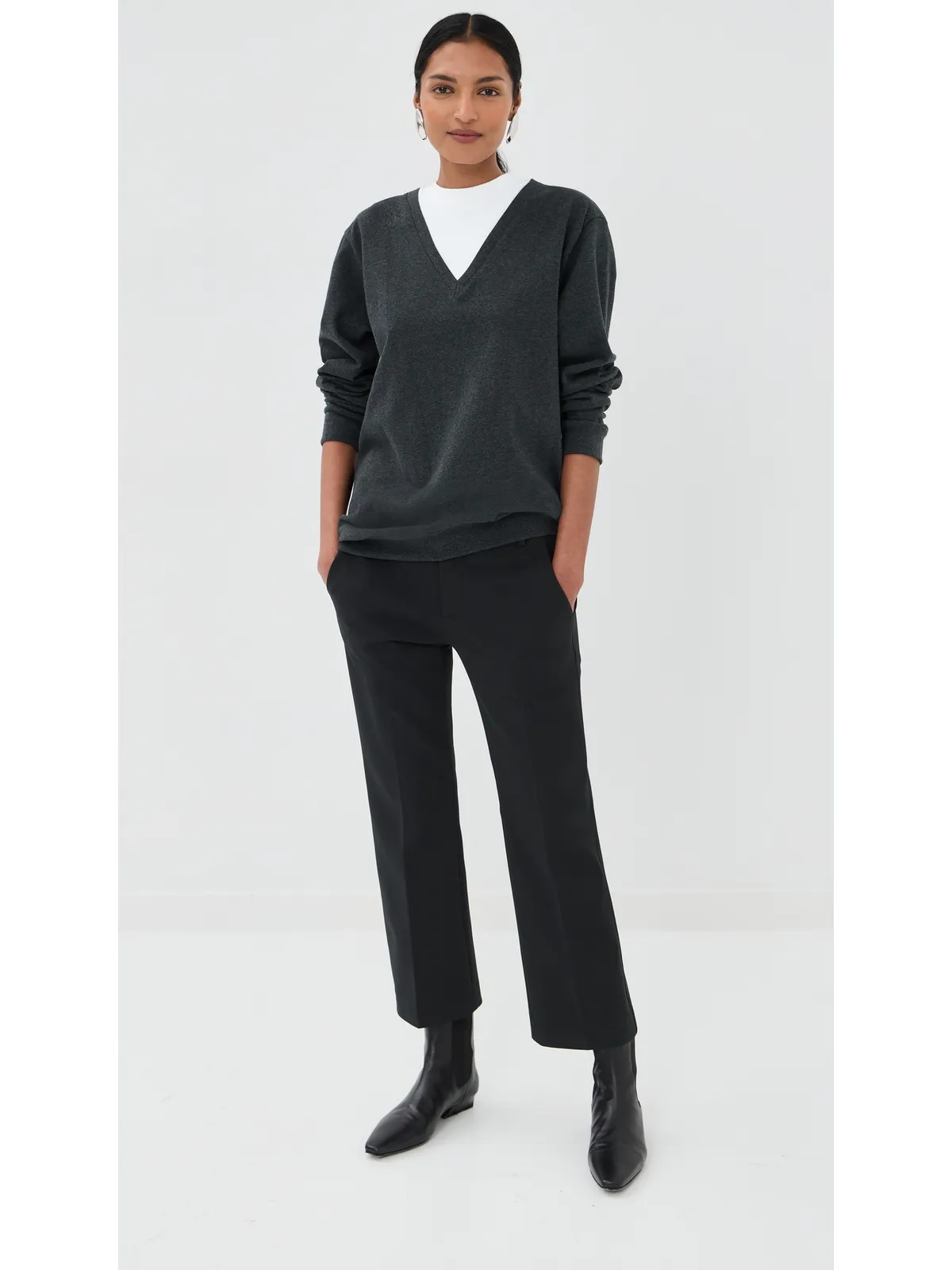 Tibi ティビー T-Shirt Trompe L'oeil Top - 画像5