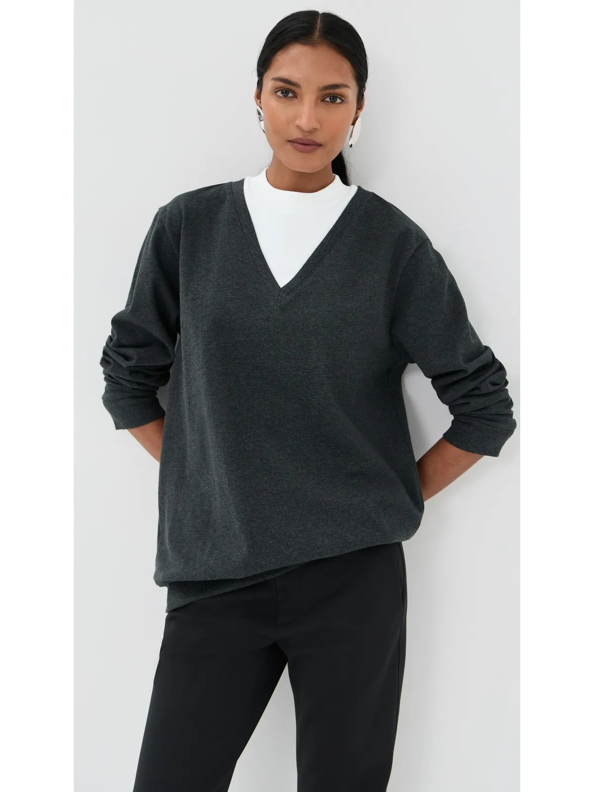 Tibi ティビー T-Shirt Trompe L'oeil Top - 画像2