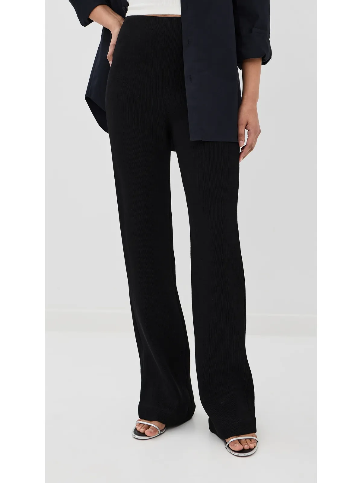 Tibi ビスコースプリーツ コービットパンツ ブラック - 画像3