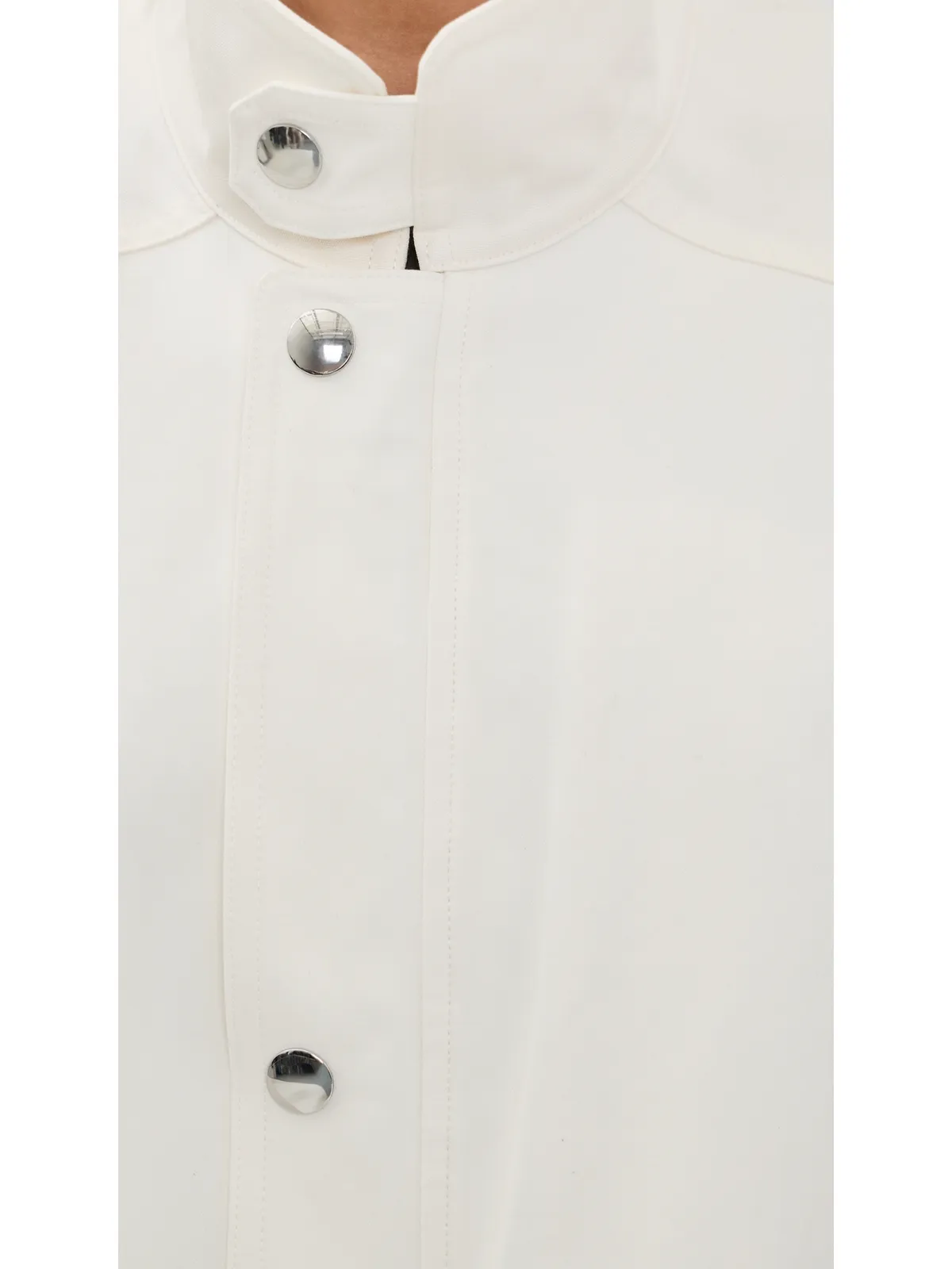 Tibi パッチワークツイル スリッカー ジャケット ホワイト - 画像6