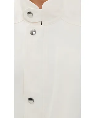 Tibi パッチワークツイル スリッカー ジャケット ホワイト - サムネイル6