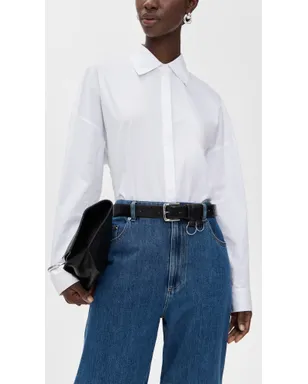 Tibi クラシック リング・ハードウェア レザー ベルト - サムネイル3