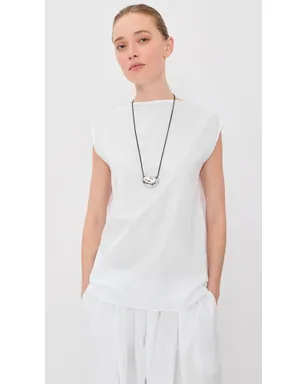 Tibi 夏のナイロン ノースリーブ コクーントップ - サムネイル2