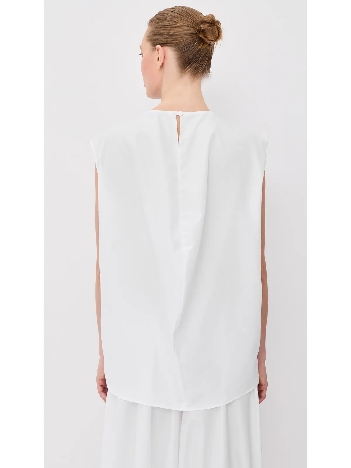 Tibi 夏のナイロン ノースリーブ コクーントップ - 画像3
