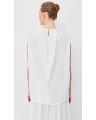 Tibi 夏のナイロン ノースリーブ コクーントップ - サムネイル3