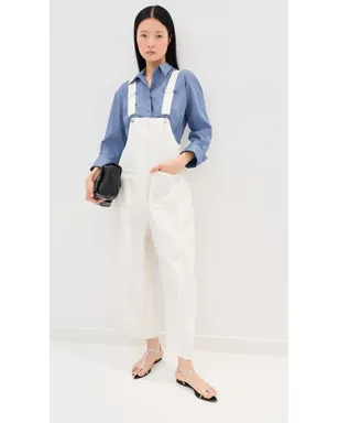 Tibi ホワイトデニムジャンプスーツ - サムネイル5