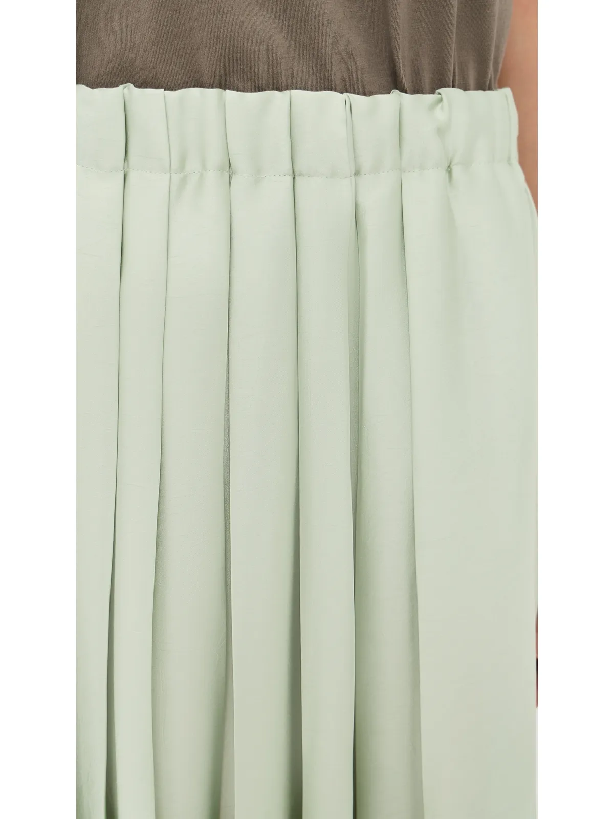 Tibi セージカラー フェザーウェイト プリーツ プルオン スカート - 画像6
